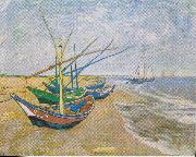 Vincent Van Gogh Saintes Maries oil on canvas